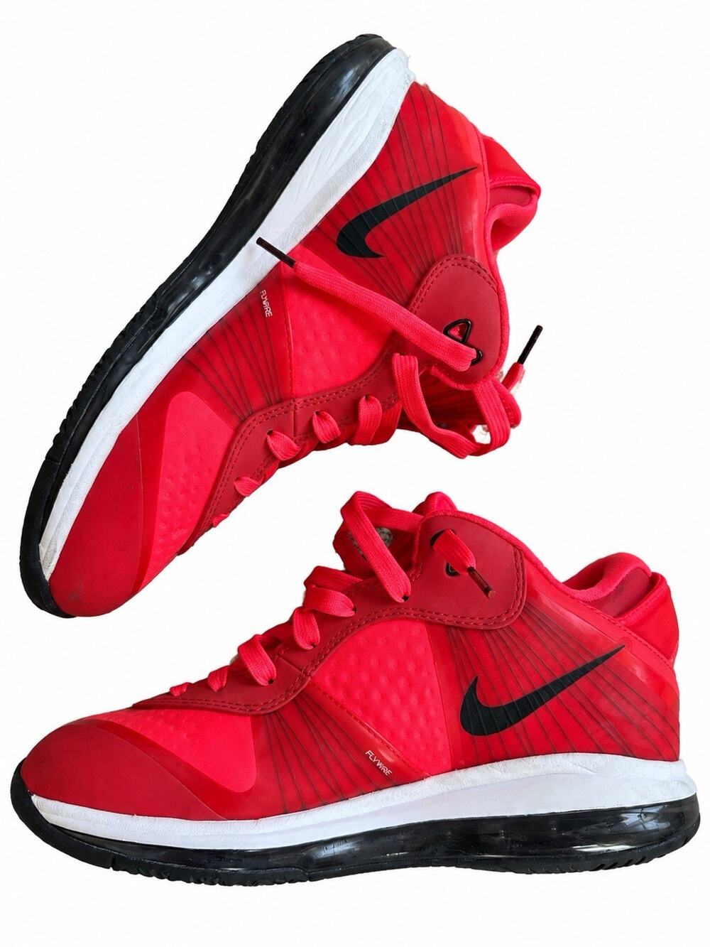 Nike LeBron 8 V/2 Low Solar Red 2011 456849-600 Men’s Size 8.5 OG NO BOX
